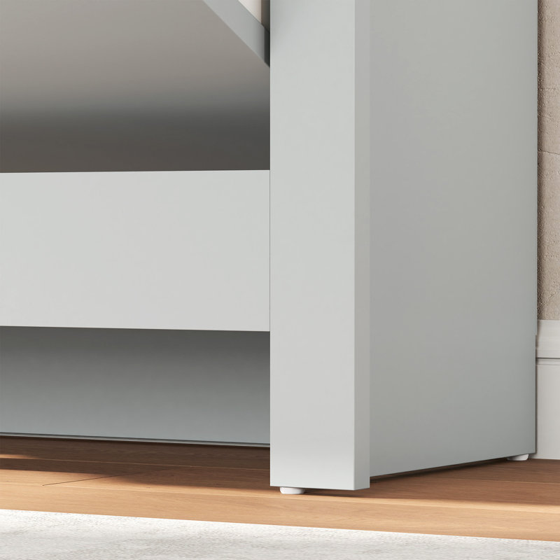 12 Pair Shoe Storage Cabinet, Light Grey