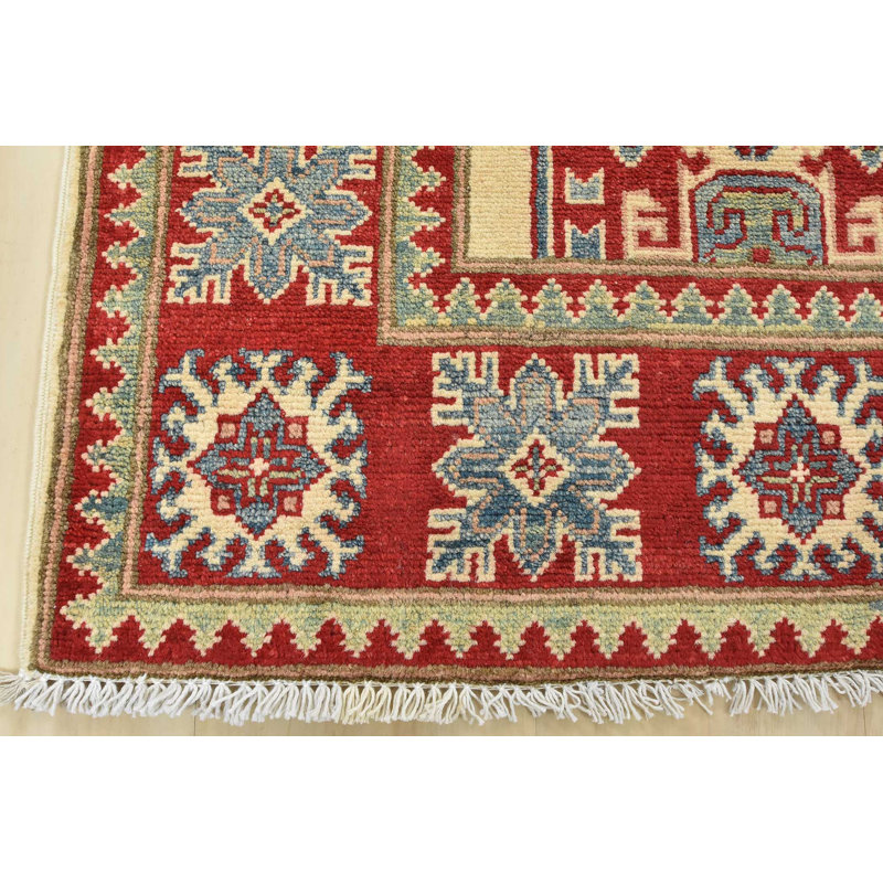 Tapis oriental en laine noué à la main beige Nabeel