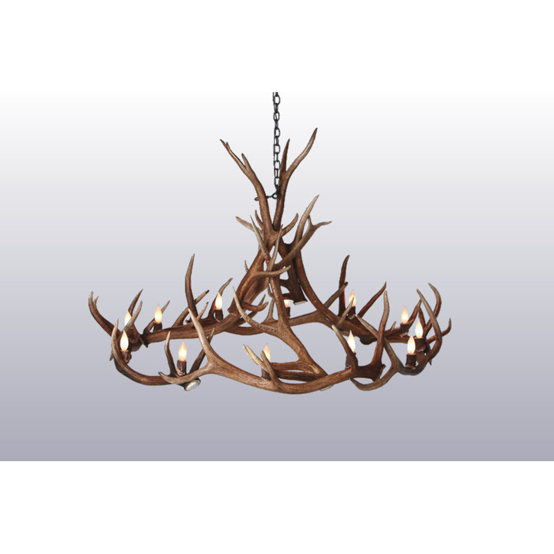 Boynton 12 - Light Wagon Wheel Chandelier