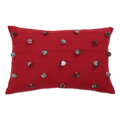 Housse de coussin rectangulaire en polyester 