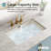 23.6" X 15.5" Rectangular Vitreous China Undermount Bathroom Sink with Overflow Hole,Modern Square Vessel Sinks