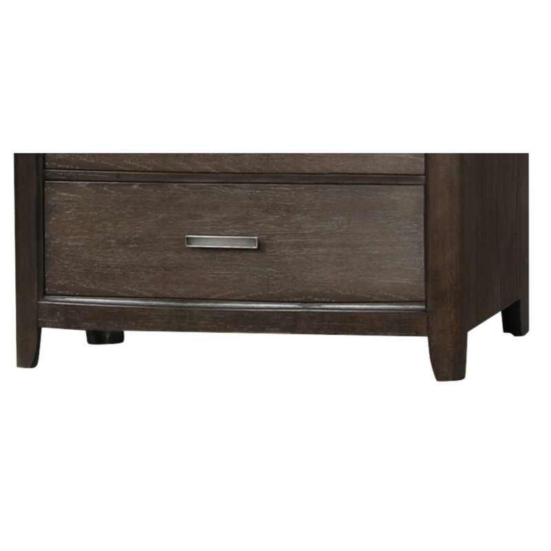 Commode à six tiroirs brun antique
