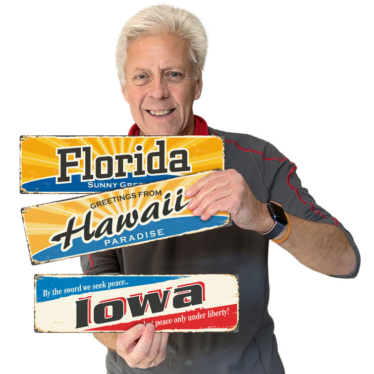 SmartSign Vintage Hawaii State Sign | Wayfair