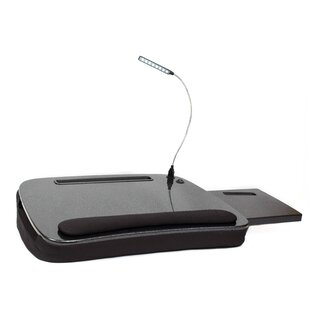 Portable Lap Desk With LED Lamp, 18 x 15 - Handy Zippered Storage For  Laptop Computer - Adjustable LED Work Light - Light Weight Travel  Workstation
