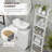 Bathroom Cabinet With Adjustable Shelf, White, Enhancing Utility Space Sink Unit, Shelf Solution