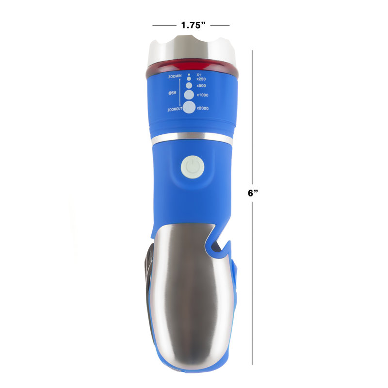 Multi Tool LED Flashlight - All In One Emergency Tool By Stalwart, Blue