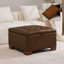 Repose-pieds de rangement carré capitonné de 29,5 po de largeur-1248905027-1254757868