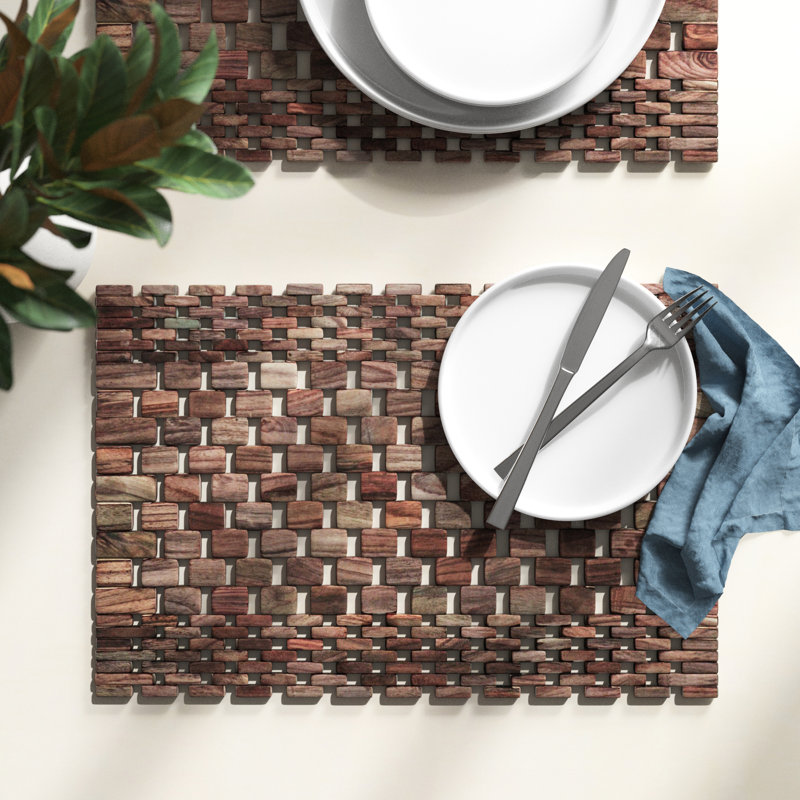 Solace Placemat Set, Rosewood