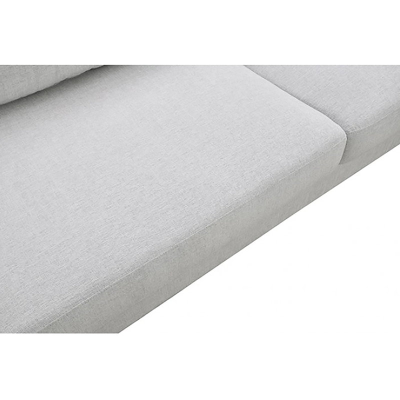 Canapé Baddock, Chenille gris pâle