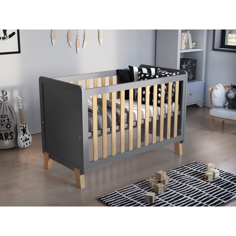 Caius Cot Bed, Grey/Pine