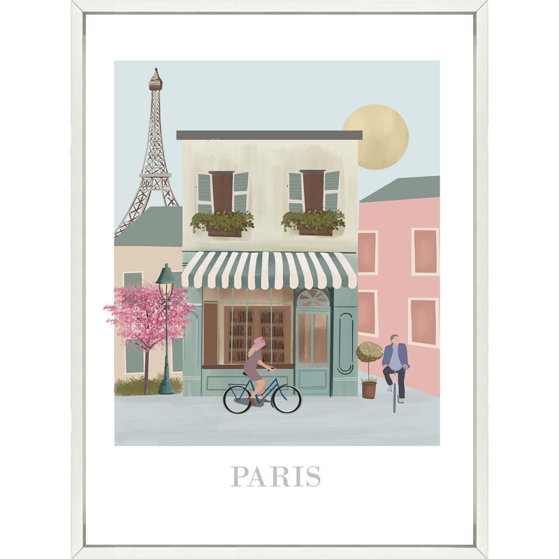 Paris Travel Poster - Framed, Large