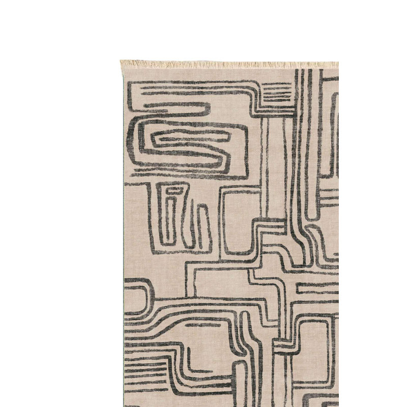 Tapis ivoire et gris anthracite