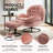 Anouk Tufted Back Type Swivel Base Accent Chair with Ottoman-615735665