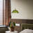 1-Adjustable glass flower shaped pendant light