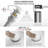 Undermount Sink Pop-Up Drain with white ceramic cap with overflow Set of 2