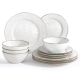 Famiware  12 piece Stoneware Dinnerware Set - Service for 4