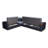 Upholstered Reclining Curved Sectional Right Hand Facing-975763787