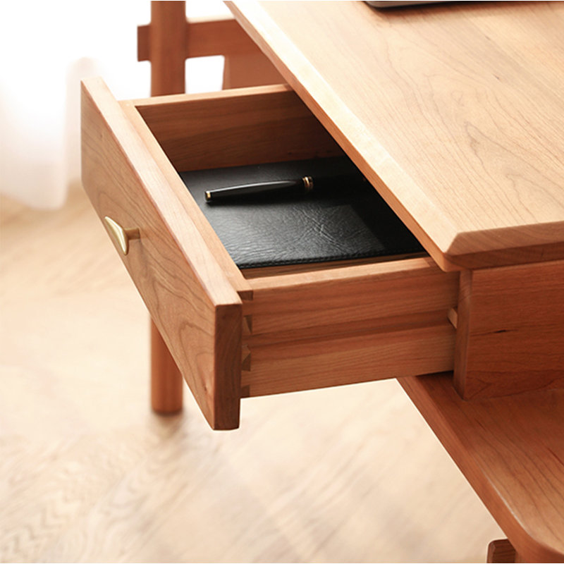 Bureau créatif de style japonais, H 29,53 po x l 62,99 po x P 23,62 po