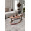 Table basse moderne en noyer avec pieds en kraft comprimé, 23,6 po x 15,7 po x 15 po | 100% panneau de fibres à densité moyenne, conception robuste et élégante | Parfait pour le salon, charme industriel et élégance de couleur unie