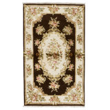 Handmade Silk and Wool Area Rug