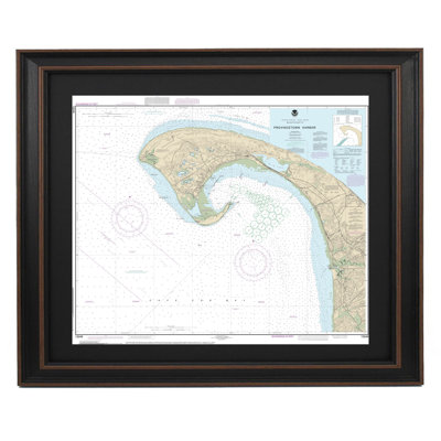 Provincetown Harbor | Nautical Chart | Framed Print