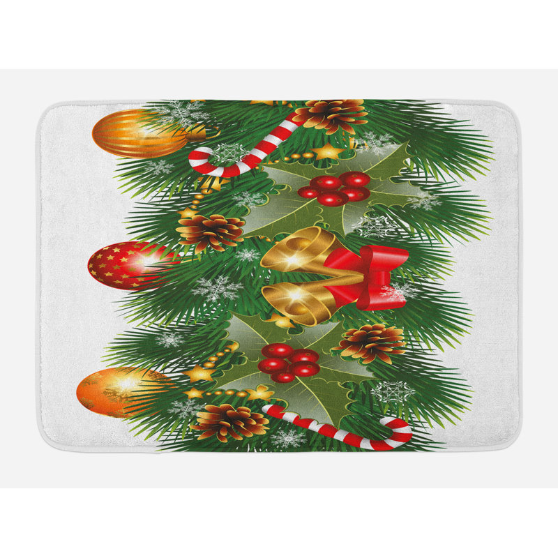 Tapis de bain pine tree Christmas