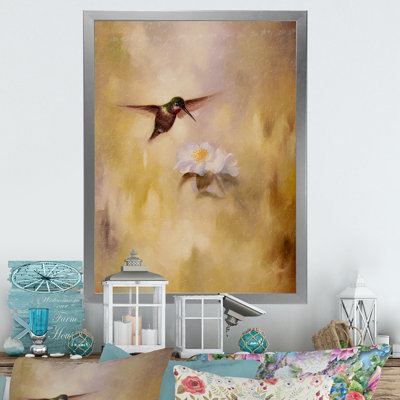 A Flying Humming Bird At Dawn " A Flying Humming Bird At Dawn " by Designart