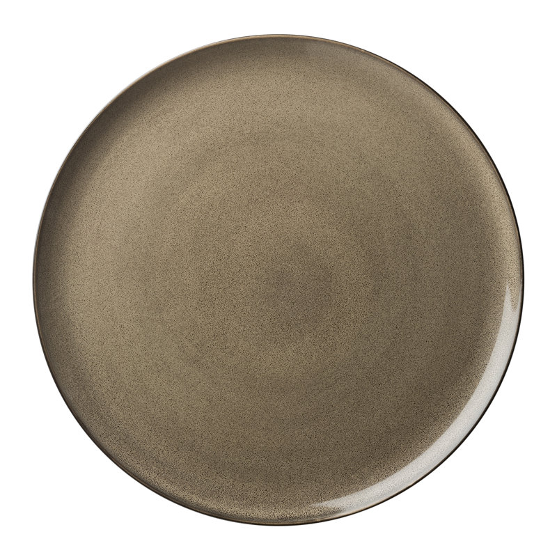 Rustic Chestnut Round Pizza Plates, 12.5", by Luzerne