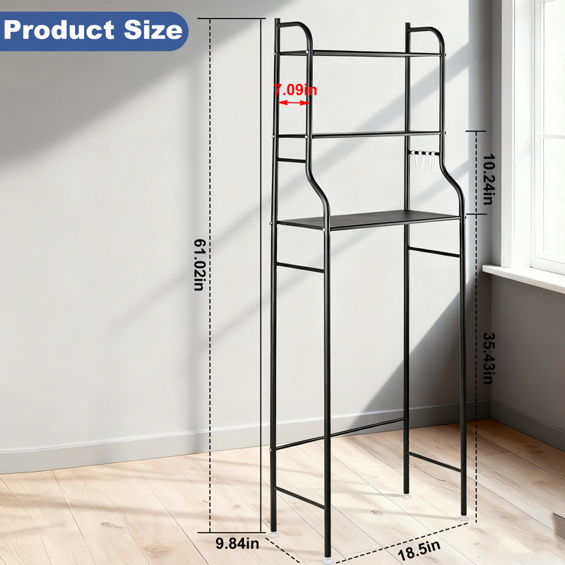 3-Tier Over The Toilet Storage Organizer