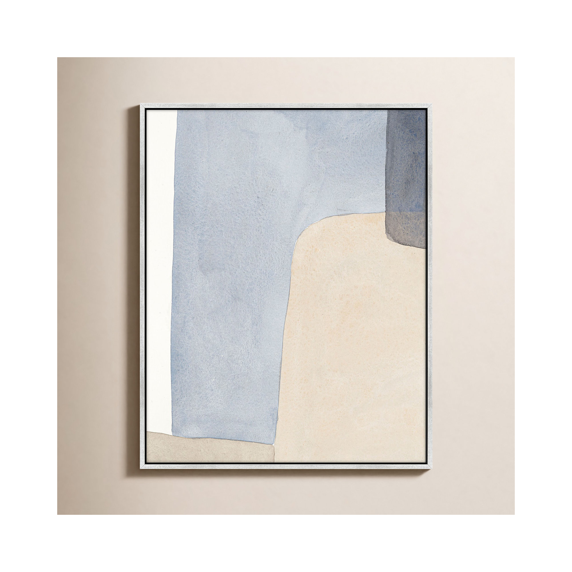 Dreamy Hues by Julia Balfour, 38" H x 30" W x 1.4" D, Silver Framed Canvas