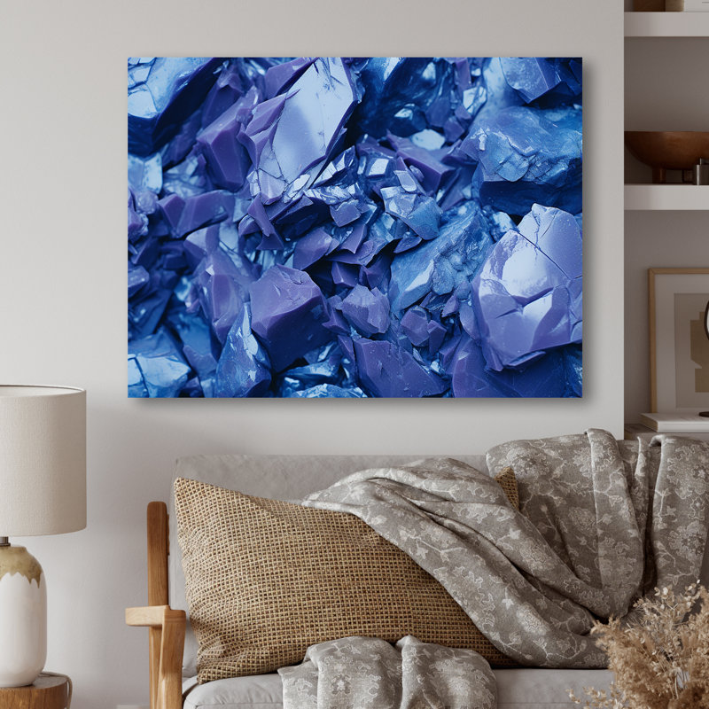 Abstrait géométrique Gems I - art mural géométrique en métal MT137431, H 12 po x l 20 po x P 1 po