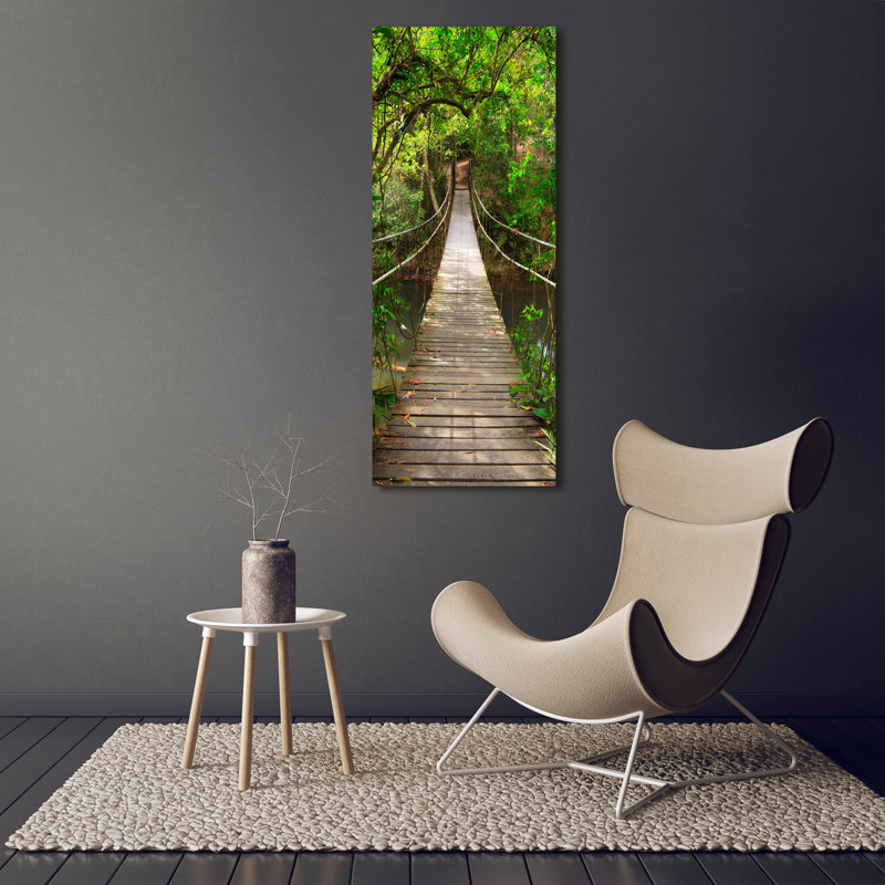 Suspension Bridge - Wrapped Canvas Print, 125cm H x 50cm W