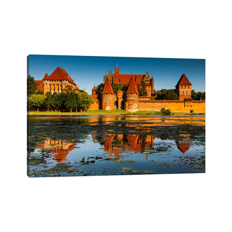 Poland, Malbork Castle 1 Piece Wrapped Canvas Painting, 20.32 cm H x 30.48 cm W