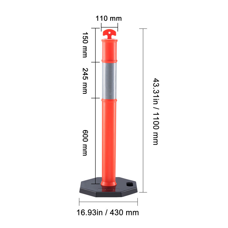 VEVOR 43.3'' H Post
