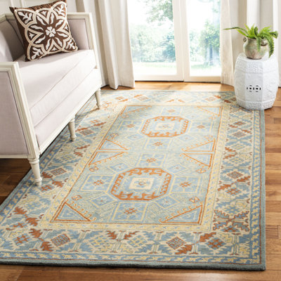Washam Hand Tufted Wool Southwestern Rug