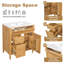 Meuble-lavabo de 30 po avec lavabo, armoire en bois massif et bois aggloméré, tiroir rabattable, bois-126821988-126821989