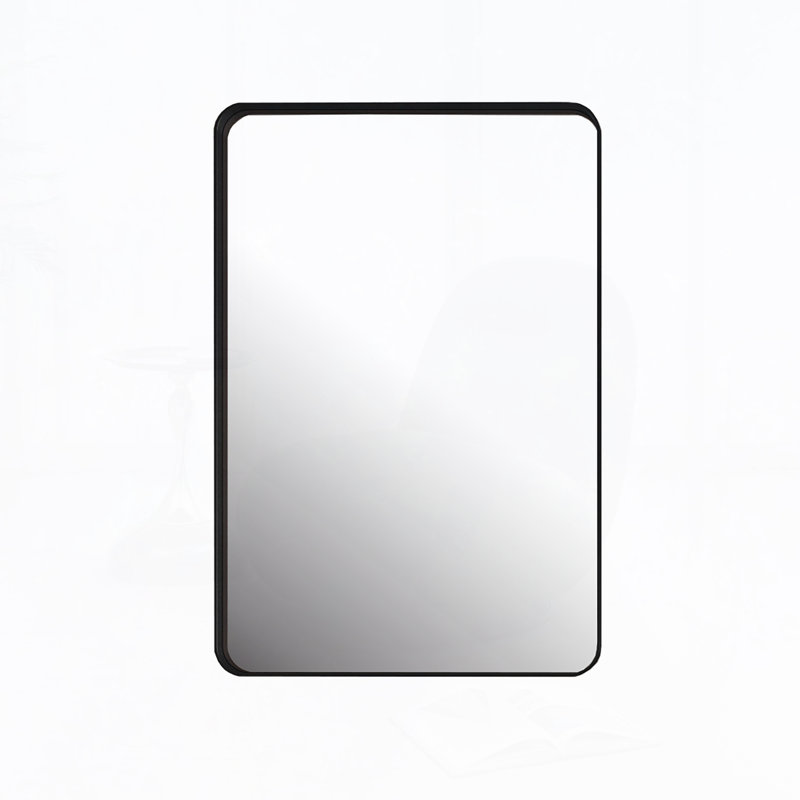 Armoire à pharmacie avec miroir en métal, Noir mat, H 30 po x l 20,08 po x P 4,70 po