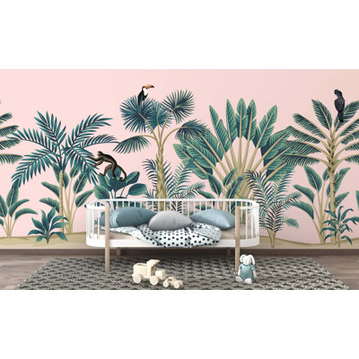 Papier peint tropical jungle tropicale