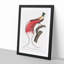 Red Bird of Paradise by Jacques Barraband - Picture Frame Painting Print on MDF-55597961-55597966