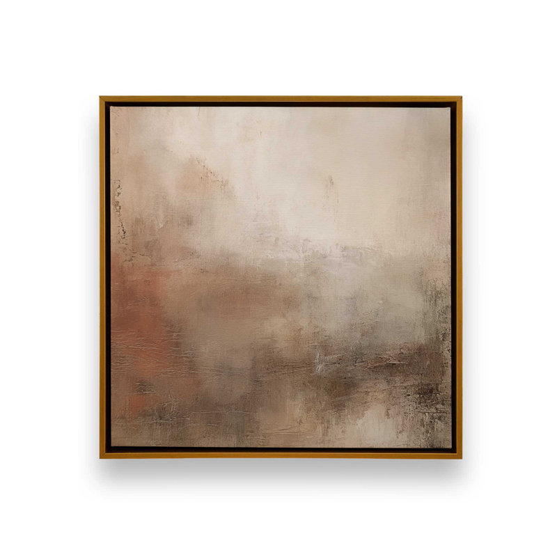 «Russet Mist D dépliant», reproduction sur toile dans un cadre en chrome poli, H 12,75 po x l 12,75 po x P 1,75 po