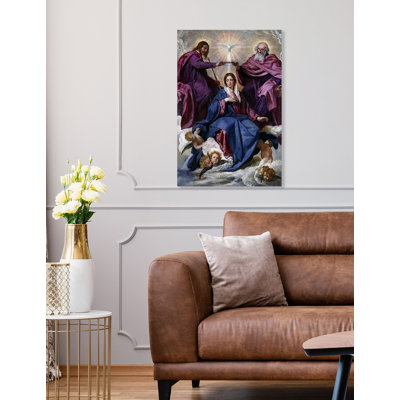 Coronation de la Vierge par Diego Velazquez, toile de coton sans acide par Giclee Prints for Home