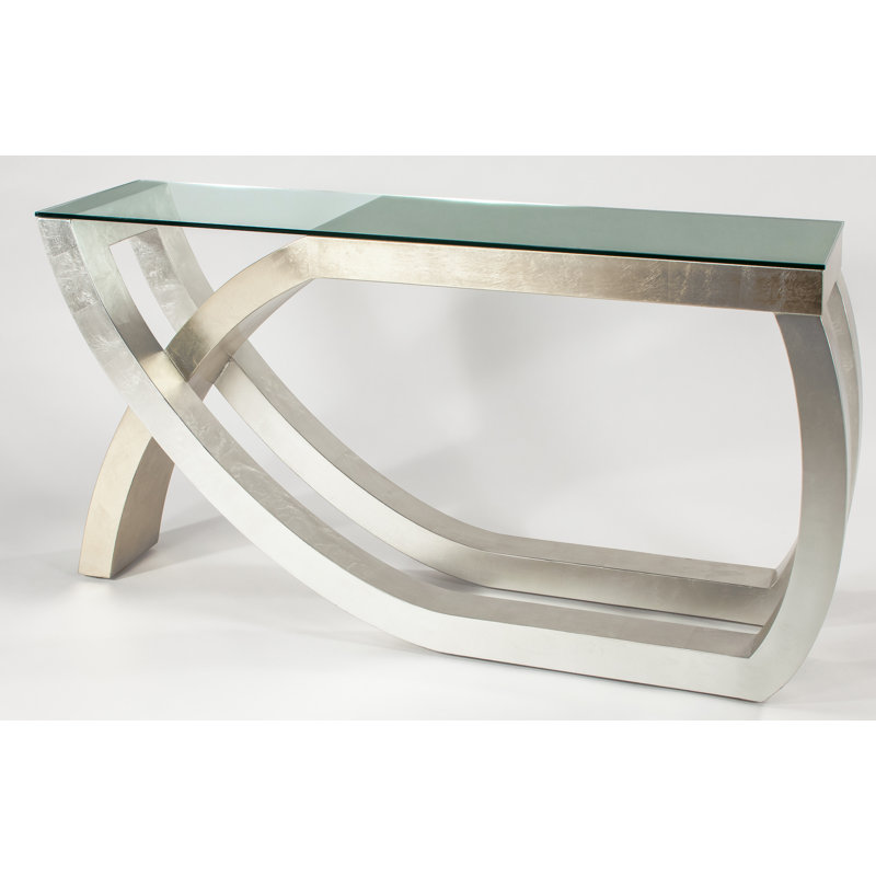 60'' W Glass Console Table