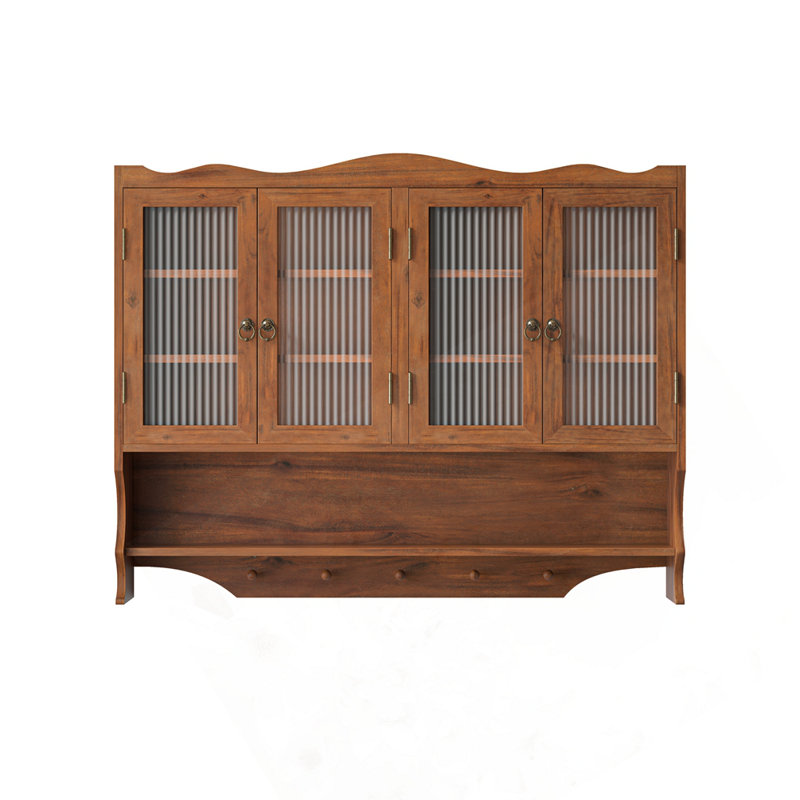 modern  Wall Cabinet, 39.4, Brown