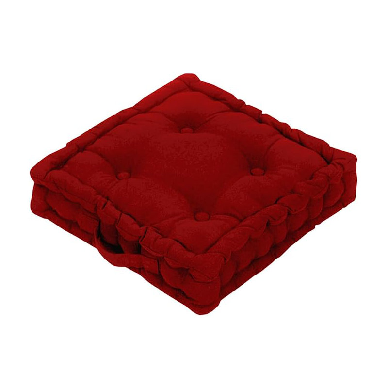 Samyo 45x45+10cm Box Cushion Seat Cushion, Red