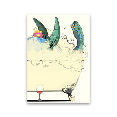 Swimming Dino - Print