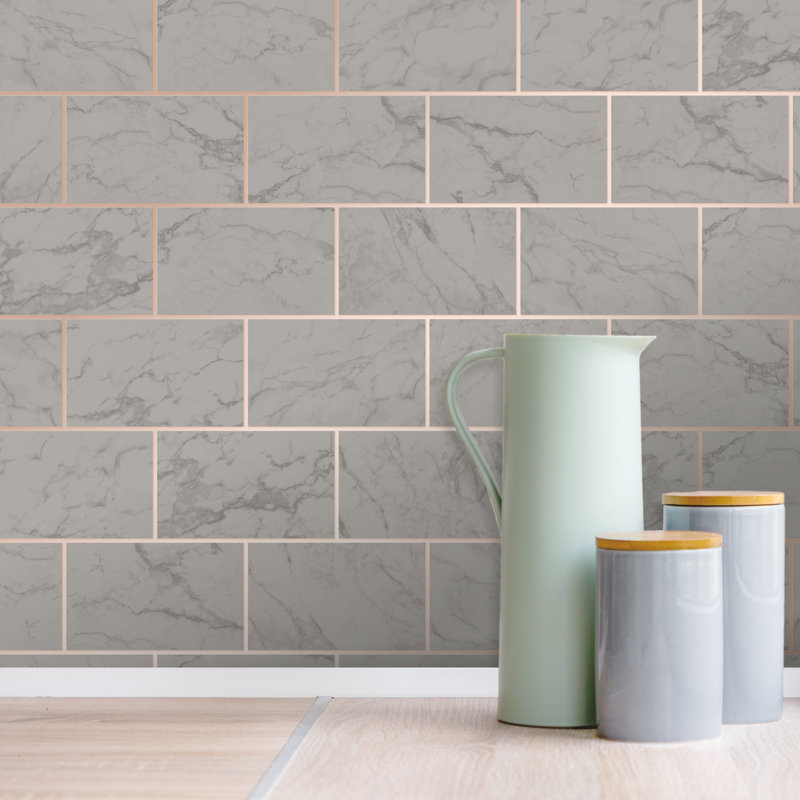 Radium 10m x 52cm Wallpaper Roll, Charcoal