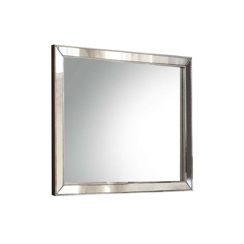 Miroir Voeville II 32 po x 36 po, finition platine