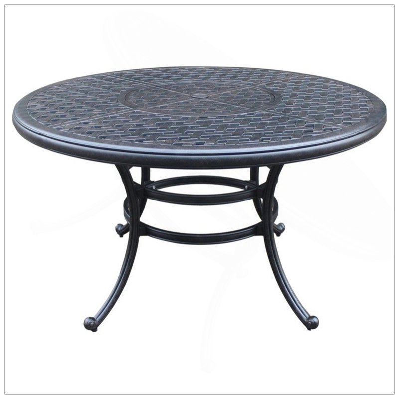 Round Dining Table, Dark Lava Bronze
