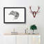Sketch of a Chickens Head by Jean Bernard - Picture Frame Drawing Print-55619439-55619437
