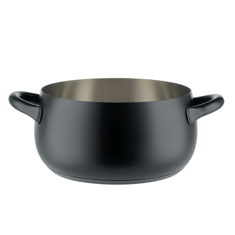 Mami Casserole with Two Handles, Small 6.7" Diameter, 1.7 Quart, Black